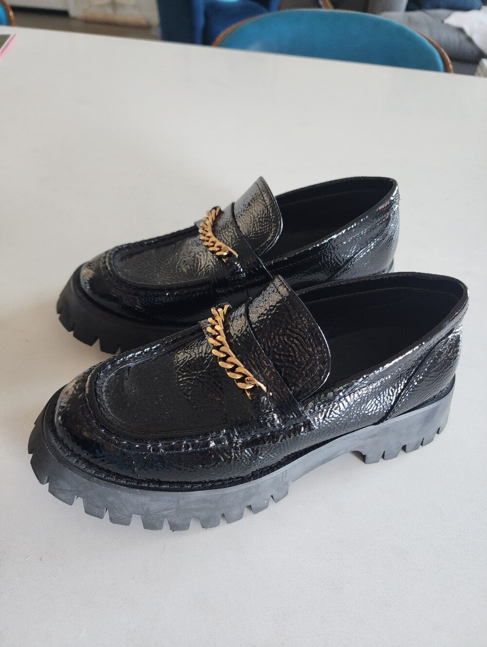 NEW! Princess Polly Black Patent Loafers